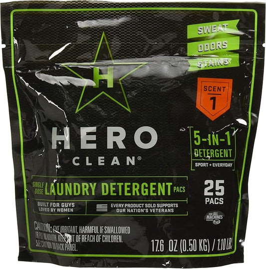 Hero Clean Laundry Detergent PACS, Scent 1 by Hero+Clean