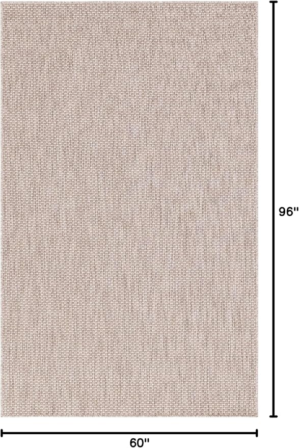 Unique Loom Collection Casual Transitional Solid Heathered Indoor/Outdoor - Image 2