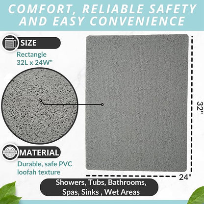 Enkosi Loofah Non-Slip Shower Mat - Image 3
