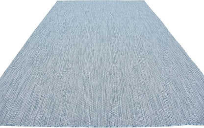 Unique Loom Collection Casual Transitional Solid Heathered Indoor/Outdoor - Image 5