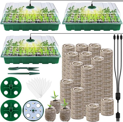 3 Pack Seed Starter Tray Kit by Hahood