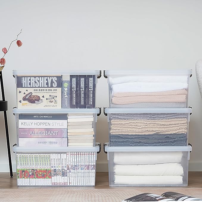 Citylife 33 QT 6 Packs Plastic Storage Bins - Image 2