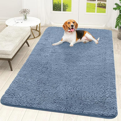 OLANLY Dog Door Mat for Muddy Paws 59x35, Absorbs Moisture and Dirt, Absorbent by OLANLY
