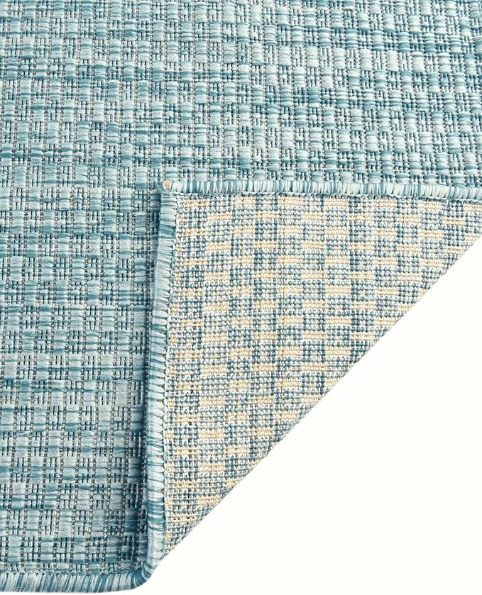 Unique Loom Collection Casual Transitional Solid Heathered Indoor/Outdoor - Image 8