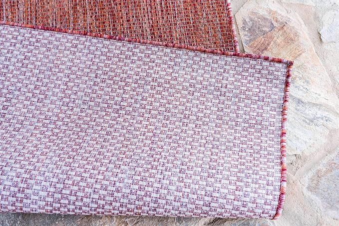 Unique Loom Collection Casual Transitional Solid Heathered Indoor/Outdoor - Image 5