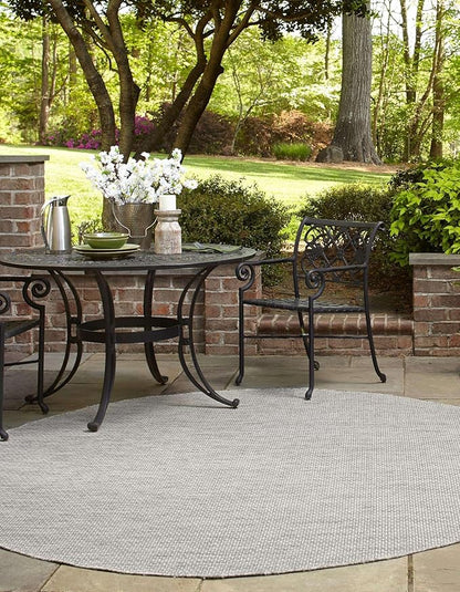 Unique Loom Outdoor Solid Collection Area Rug - Image 4