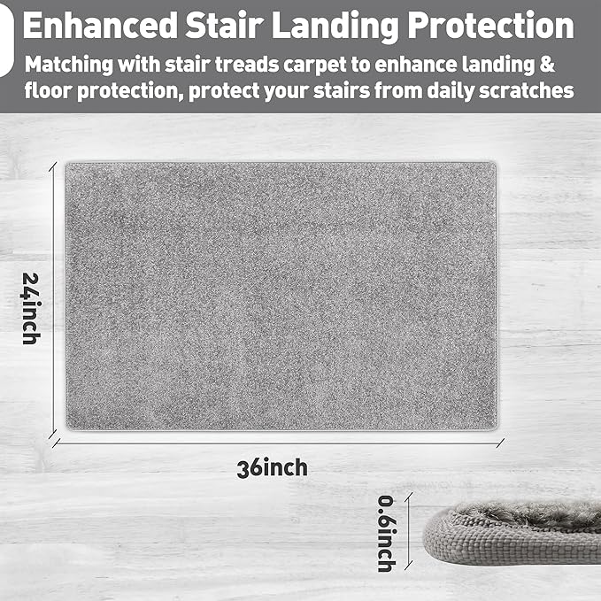 PURE ERA Carpet Stair Tread Landing Mat Tape Free Self Adhesive Non Slip Skid - Image 3