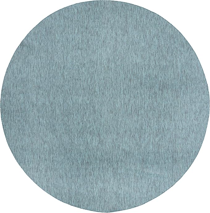 Unique Loom Collection Casual Transitional Solid Heathered Indoor/Outdoor by UniqueLoom