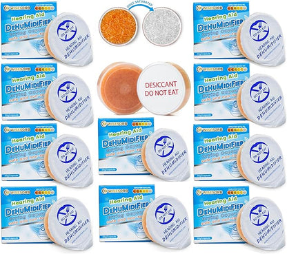 10 Pieces Hearing Aid Dryer, Hearing Aid Dryer Capsules Bricks, Hearing Aid by Wisesorb