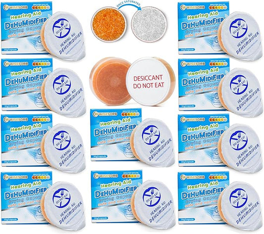 10 Pieces Hearing Aid Dryer, Hearing Aid Dryer Capsules Bricks, Hearing Aid by Wisesorb