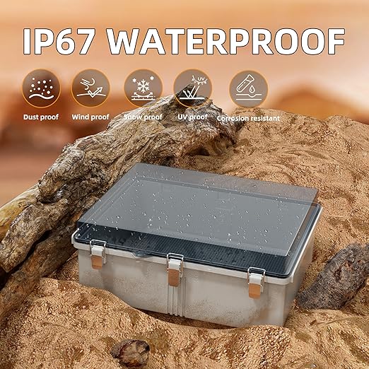 Joinfworld Outdoor Cable Box Enclosure 19.7x15.7x7.9 Waterproof Junction Box - Image 2
