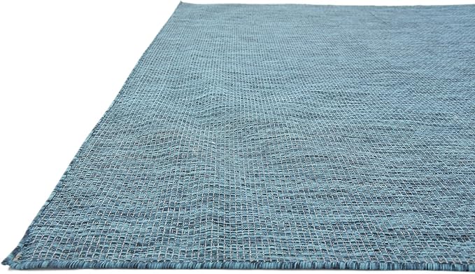 Unique Loom Collection Casual Transitional Solid Heathered Indoor/Outdoor - Image 8
