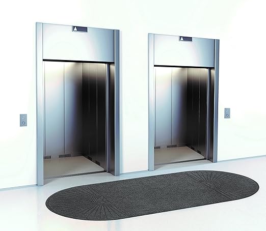 Guardian EcoGuard Diamond w/Double Fan Indoor Wiper Floor Mat, Recycled Plactic - Image 2