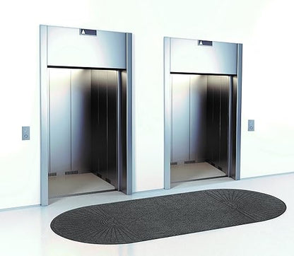 Guardian EcoGuard Diamond w/Double Fan Indoor Wiper Floor Mat, Recycled Plactic - Image 2