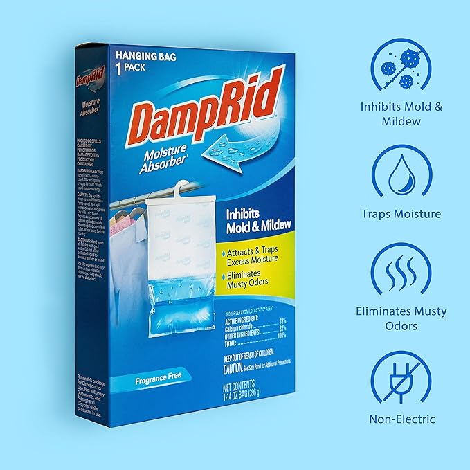 DampRid Fragance Free Hanging Moisture Absorber, 14 ounce - Image 7