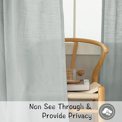 Flax Linen Curtains 72 Inches Long - Image 3
