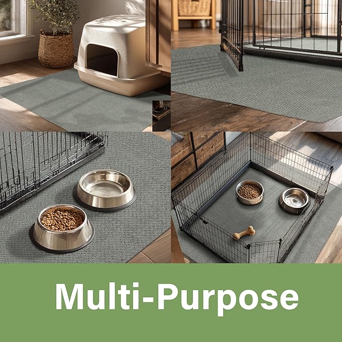 Mohawk Home Pet Play Pen Moisture Barrier Mat Utility Solid Gray 4' X 6' Other - Image 4