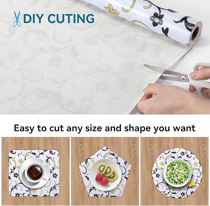 12" W x 120" L Floral Drawer and Shelf Liner - Image 4