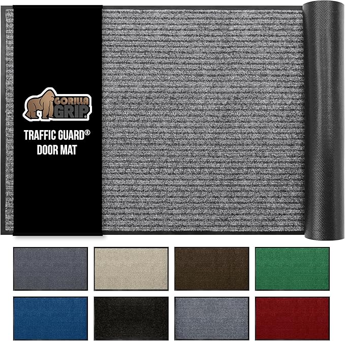 GORILLA GRIP Waterproof Traffic Guard Door Mat, Heavy Duty Entryway Mats by GorillaGrip