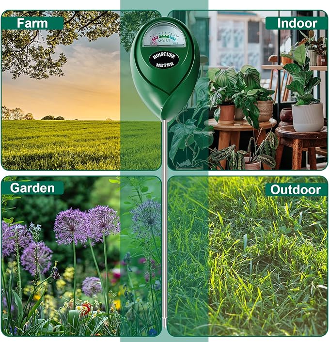 SZHLUX Moisture Meter Water Monitor Soil Hygrometer Sensor Care, Indoor & - Image 6