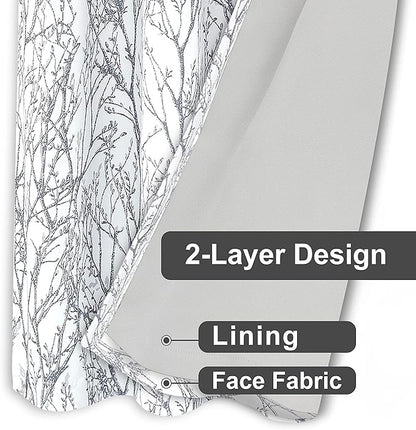 DriftAway Tree Branch Blackout Curtains Double Layer 120 Inches Long - Image 8