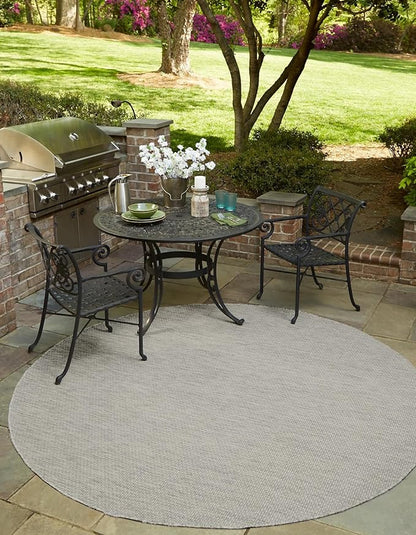 Unique Loom Collection Casual Transitional Solid Heathered Indoor/Outdoor by UniqueLoom