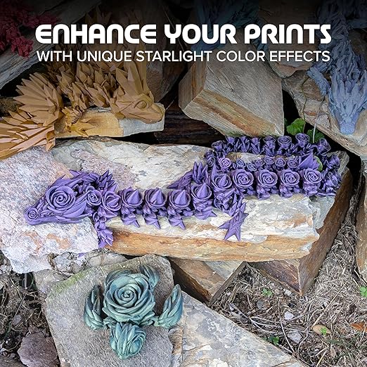 Polymaker Panchroma Purple Color Changing PLA, Glitter Starlight Nebula 3D - Image 2