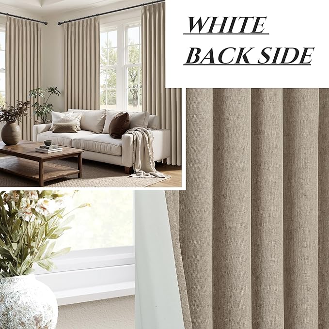 Pinch Pleated Blackout Curtains 60 Inches Wide - Image 7