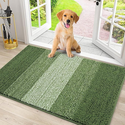 Smiry Dog Door Mat for Muddy Paws, Absorbs Moisture and Dirt, Low-Profile by Smiry