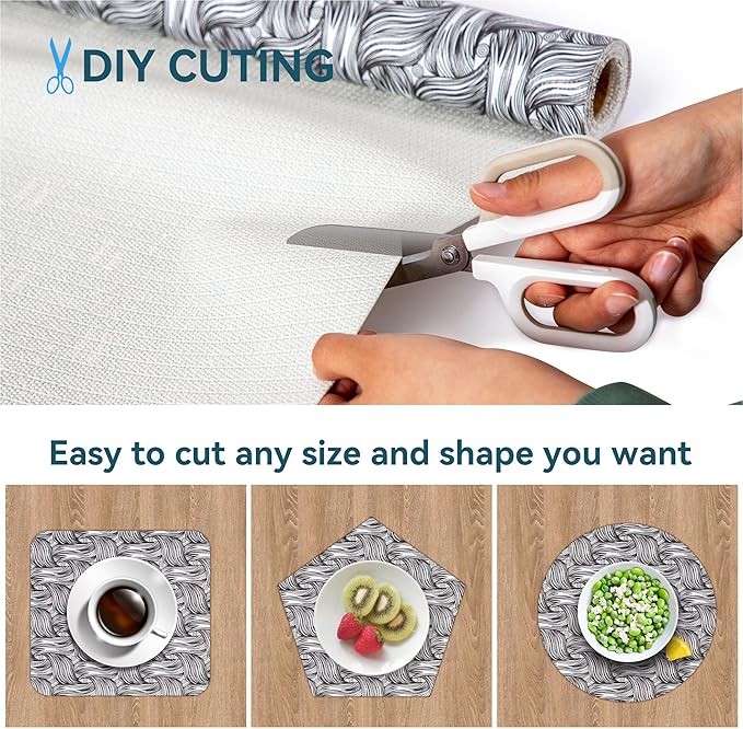 Cabinet Liners 5Rolls 18 x 96 Inch Wide Non Adhesive Kitchen Drawer Liner - Image 4