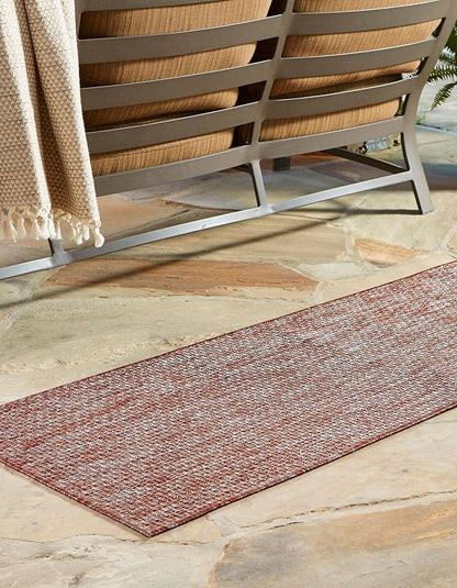 Unique Loom Collection Casual Transitional Solid Heathered Indoor/Outdoor - Image 2