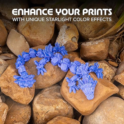 Polymaker Panchroma Blue Color Changing PLA, Glitter Starlight Pulsar 3D - Image 2