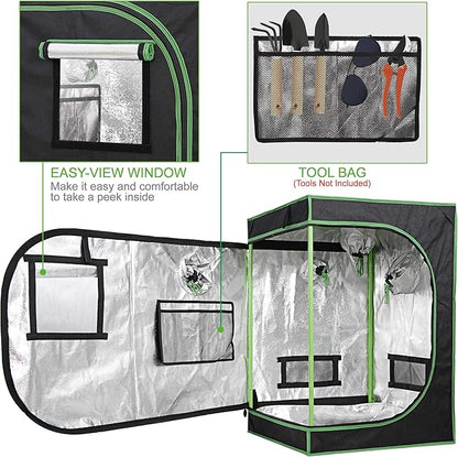 JungleA 2x2 Small Grow Tent, High Reflective Mylar Hydroponic Growing System - Image 3