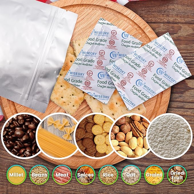 500CC Oxygen Absorbers for Food Storage, 50 Packs, Large Size Long Lasting O2 - Image 6