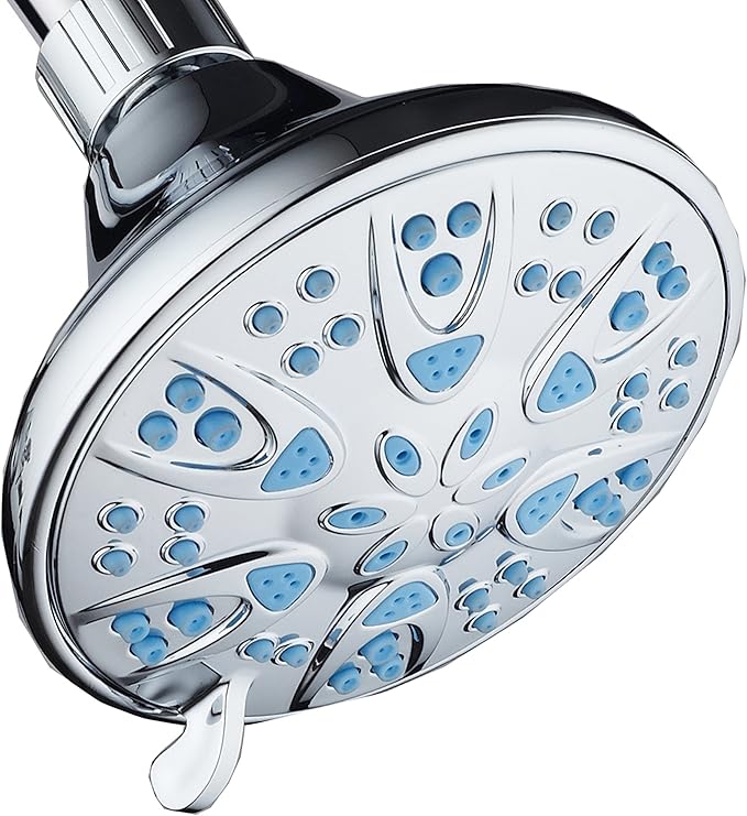 AquaDance Antimicrobial – Anti-Clog High-Pressure 6-Setting Head by AquaDance