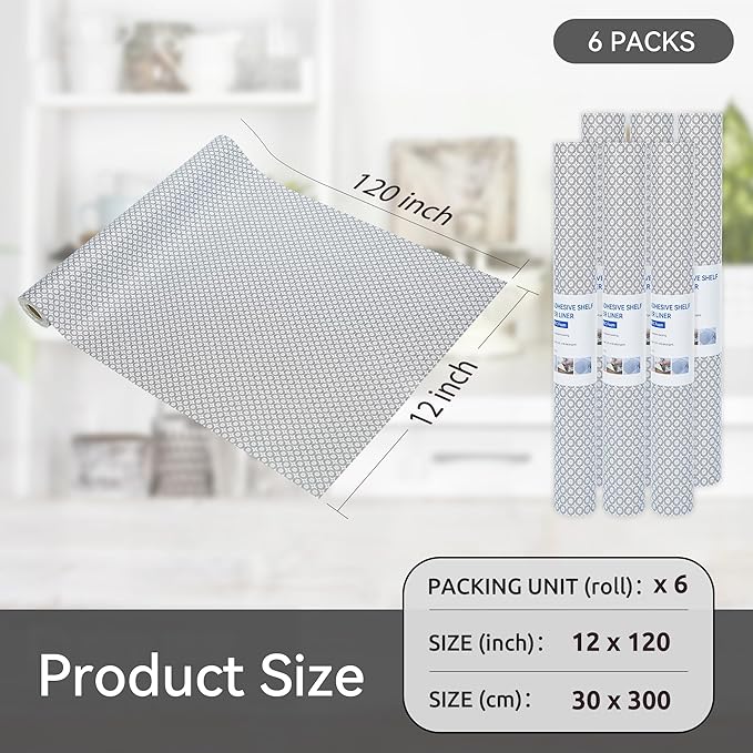 FIFTY FEET 12"x120" Non-Adhesive Shelf Liner - Image 5