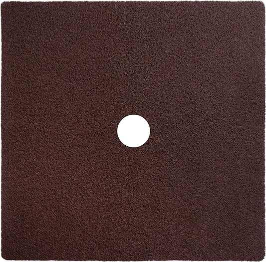 Enkosi Loofah Shower Mat with Drain Hole – Cushioned Anti-Slip Square Bath Mat by ENKOSI