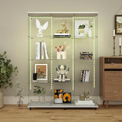 Yoluckea 4 Tiers Glass Display Cabinet Extra Large - Image 5