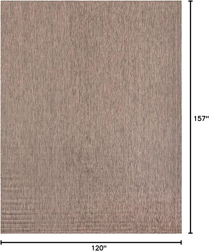 Unique Loom Outdoor Solid Collection Area Rug - Image 2