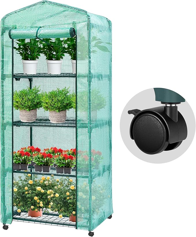 VIVOSUN Mini 4-Tier Greenhouse by VIVOSUN