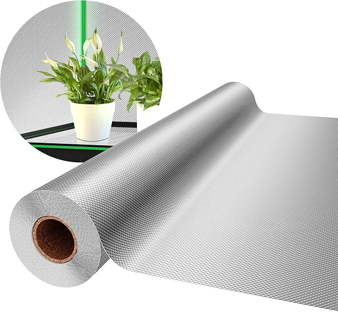 VIVOSUN 6 Mil Mylar Film Roll, 4 ft. x 25 ft. Diamond Film Foil Roll, by VIVOSUN