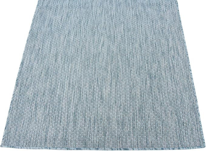 Unique Loom Collection Casual Transitional Solid Heathered Indoor/Outdoor - Image 7