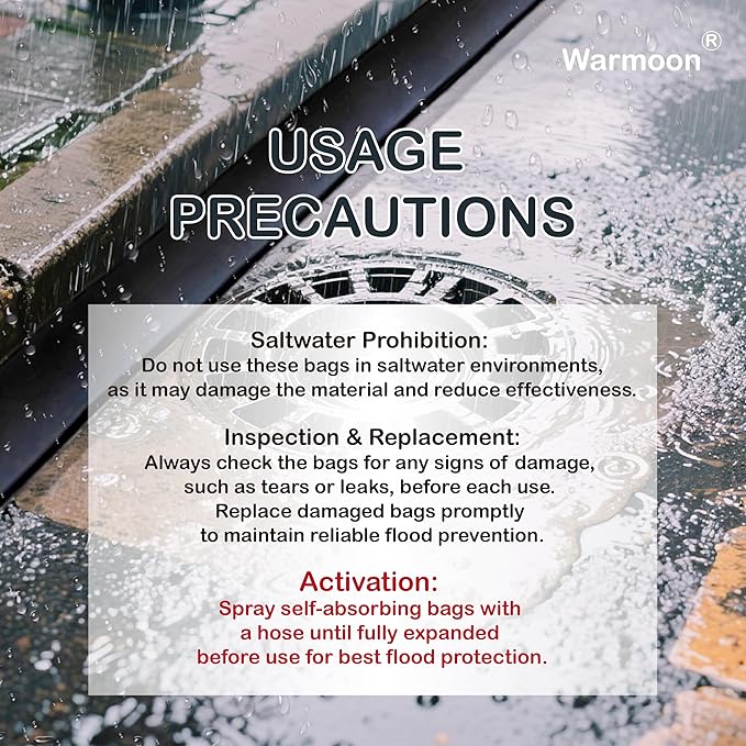 Warmoon 10ft Self-Absorbing Flood Barriers - Image 4