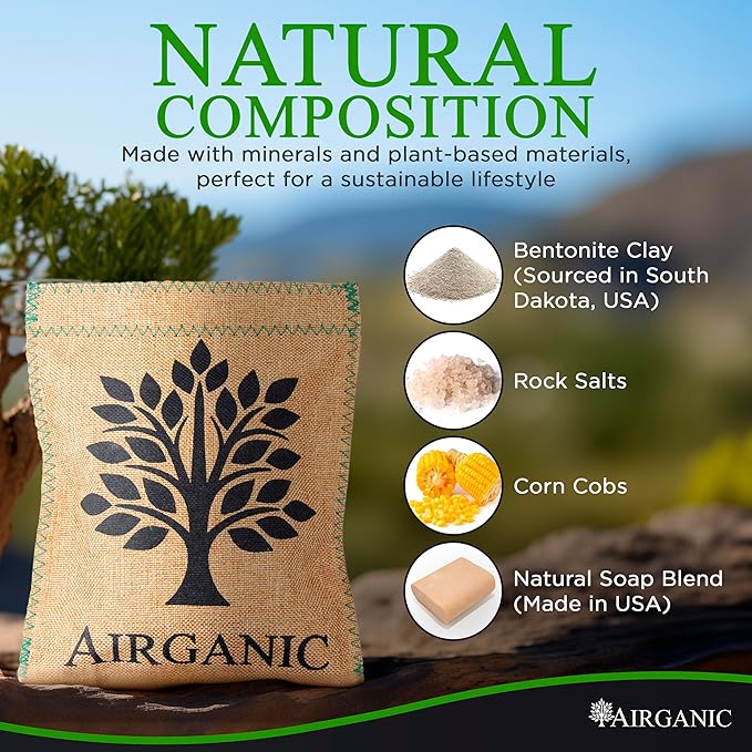Natural Moisture Absorber Dehumidifier Bags – Plant & Mineral Desiccant Pouches - Image 2