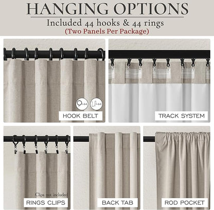 Extra Wide 60 Inch Blackout Curtains 96 Inches Long - Image 3