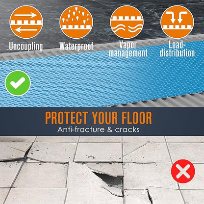 Houseables Uncoupling Membrane, Tile Underlayment, Tile Membrane, Flooring - Image 6