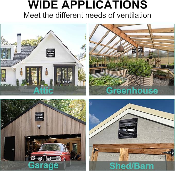 14 Inch Shutter Exhaust Fan for Greenhouse, Chicken Coop Ventilation, 1088 CFM - Image 7