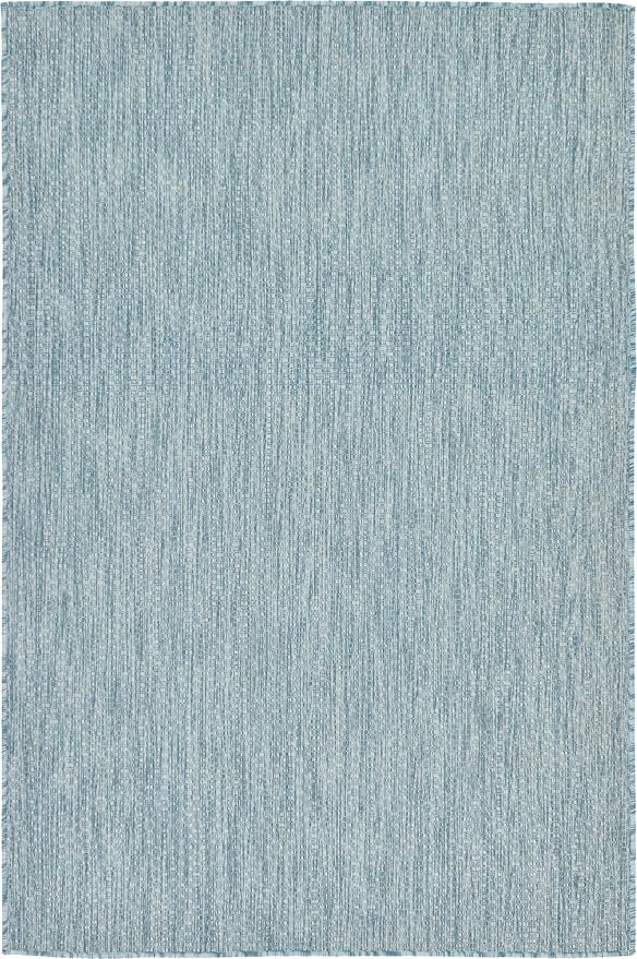 Unique Loom Collection Casual Transitional Solid Heathered Indoor/Outdoor - Image 4