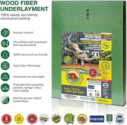 Wood Fiber Flooring Underlayment, 3mm Thickness - Image 3