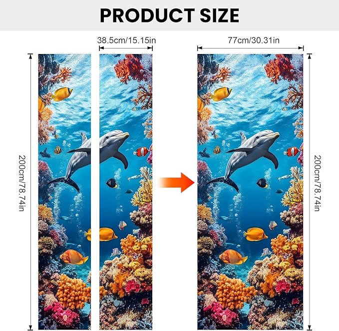 3D Door Decals Stickers, Peel Stick Wall Murals Vinyl Wallpaper Self-Adhesive - Image 3
